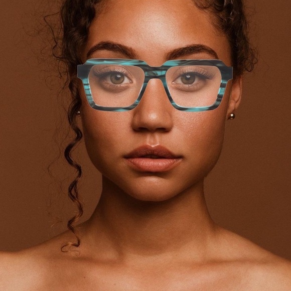 Black Chunky Eyeglasses – Statement Everyday Frames - Picture 8 of 8